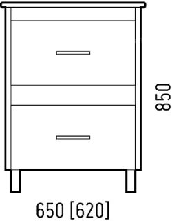 Тумба под раковину Corozo Верона 65см лайн SD-00000310